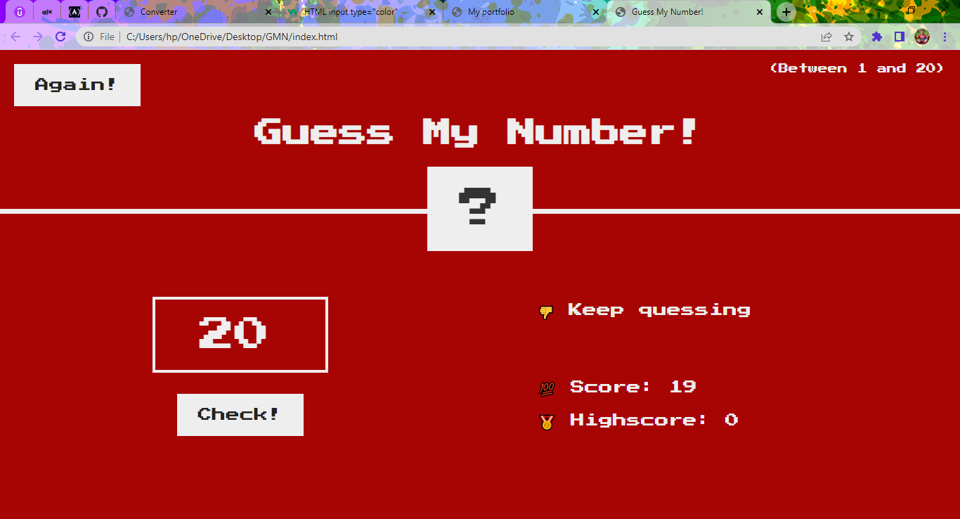 Guess my number